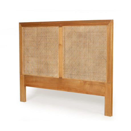 Hampton Cane Cedar Bedhead – King Size – Weathered Oak - 1.3m