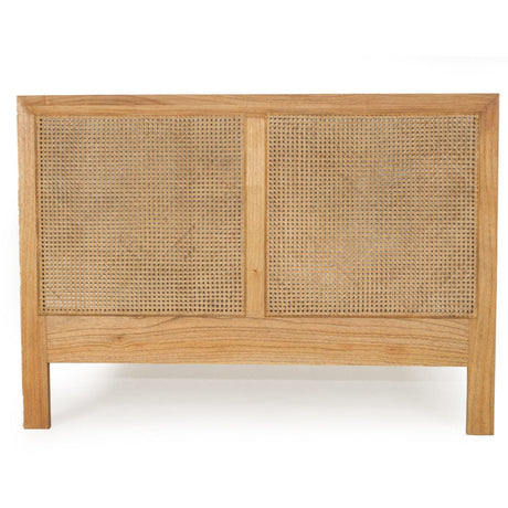 Hampton Cane Cedar Bedhead – King Size – Weathered Oak - 1.3m