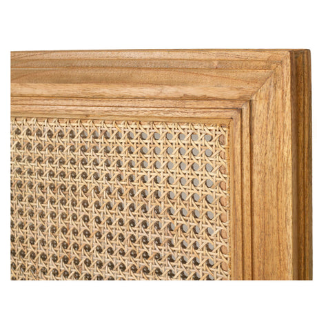 Hampton Cane Cedar Bedhead – King Size – Weathered Oak - 1.3m