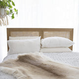 Hampton Cane Cedar Bedhead – Queen Size – Weathered Oak - 1.3m