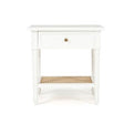 Hampton Cane Mahogany Bedside Table – Weathered Oak - White - 0.57m