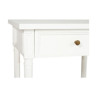 Hampton Cane Mahogany Bedside Table – Weathered Oak - White - 0.57m