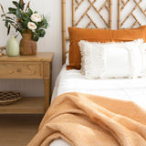 Hampton Cane Nightstand /  Bedside – Weathered Oak – 0.91m