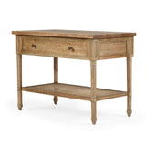 Hampton Cane Nightstand /  Bedside – Weathered Oak – 0.91m