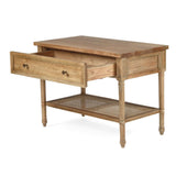 Hampton Cane Nightstand /  Bedside – Weathered Oak – 0.91m