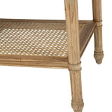 Hampton Cane Nightstand /  Bedside – Weathered Oak – 0.91m
