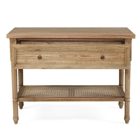 Hampton Cane Nightstand /  Cedar   Bedside – Weathered Oak – 0.91m
