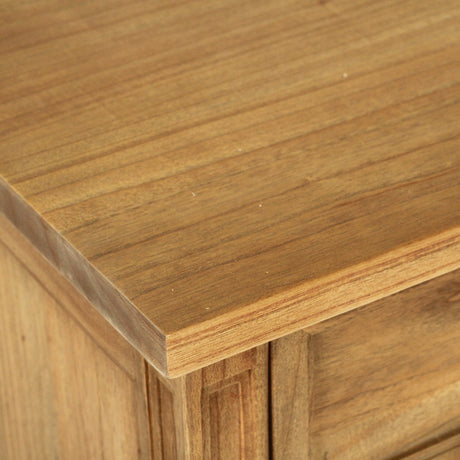 Hampton Cedar Bedside Table/ Nightstand – 3 Drawer – Weathered Oak – 0.7m