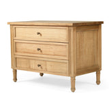 Hampton Cedar Bedside Table/ Nightstand – 3 Drawer – Weathered Oak – 0.91m