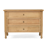 Hampton Cedar Bedside Table/ Nightstand – 3 Drawer – Weathered Oak – 0.91m