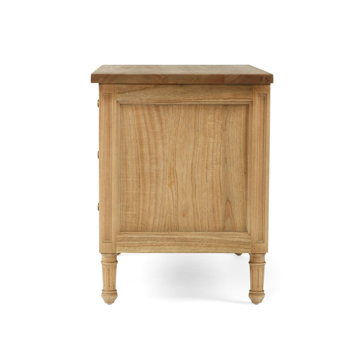 Hampton Cedar Bedside Table/ Nightstand – 3 Drawer – Weathered Oak – 0.91m