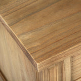 Hampton Cedar Bedside Table/ Nightstand – 3 Drawer – Weathered Oak – 0.91m