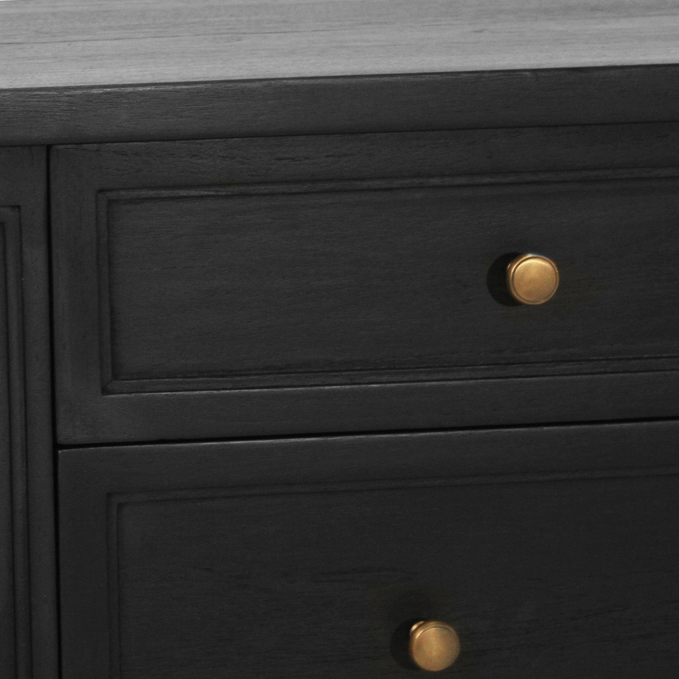 Hampton Cedar Dresser - 9 Drawer – Black - 1.54m