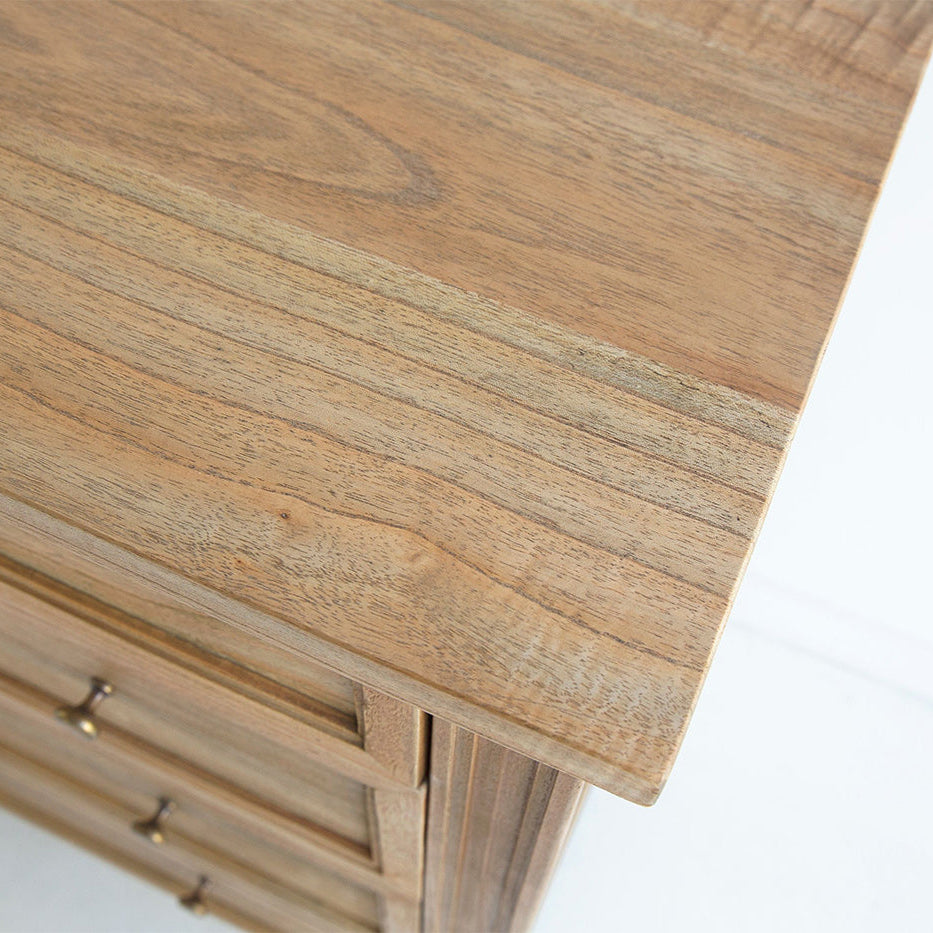 Hampton Dresser - Weathered Oak with Nine Drawers - 1.54m