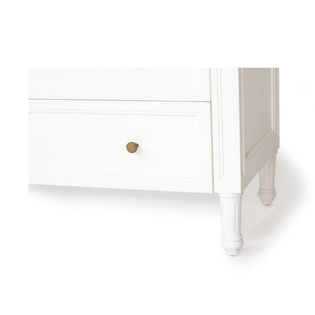 Hampton Dresser - Weathered Oak with Nine Drawers - 1.54m – White
