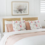 Hampton Mahogany Cane Bed – Queen Size – White - 1.65m