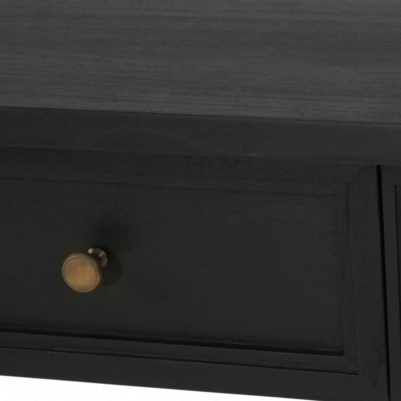 Hampton Mindi Wood Bedside Table/ Nightstand –  Black– 0.91m