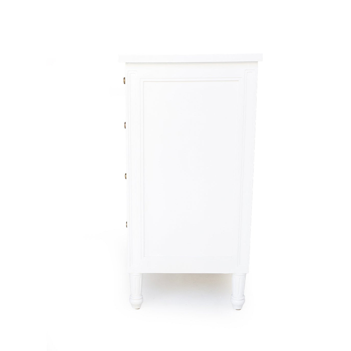 Hampton Solid Mahogan  Dresser – 5 Drawer - 1.0m - White