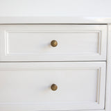 Hampton Solid Mahogan  Dresser – 5 Drawer - 1.0m - White