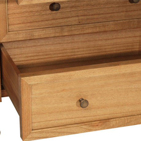 Hampton Weathered Oak Dresser  13 Drawer – 2.0m