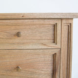 Hampton Weathered Oak Dresser – 5 Drawer – 1m