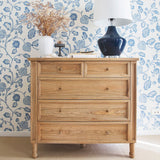 Hampton Weathered Oak Dresser – 5 Drawer – 1m