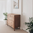 Hampton Weathered Oak Dresser – 5 Drawer – 1m
