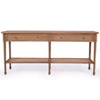Hampton Wide Console Table – Weathered Oak – 1.85m