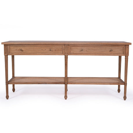 Hampton Wide Console Table – Weathered Oak – 1.85m