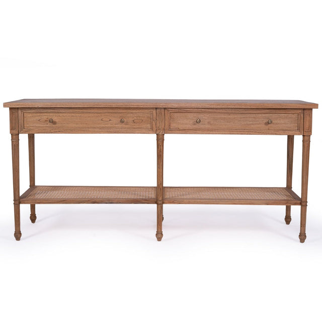 Hampton Wide Console Table – Weathered Oak – 1.85m