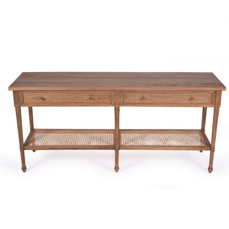 Hampton Wide Console Table – Weathered Oak – 1.8m