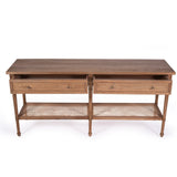 Hampton Wide Console Table – Weathered Oak – 1.8m