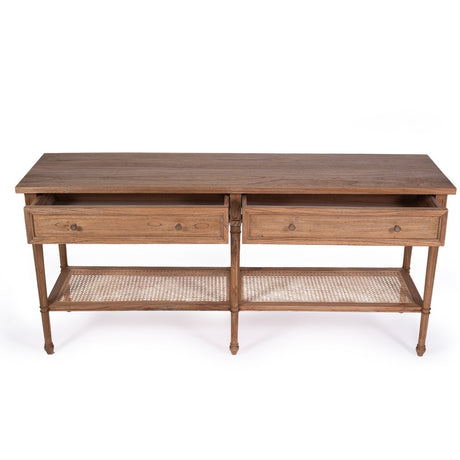 Hampton Wide Console Table – Weathered Oak – 1.8m