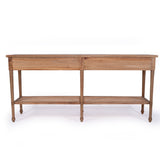 Hampton Wide Console Table – Weathered Oak – 1.8m