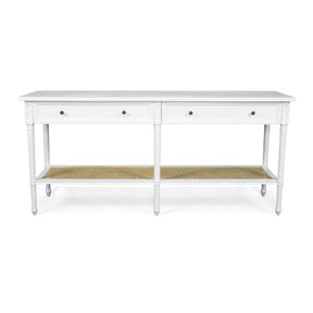 Hampton Wide Console Table – White – 1.85m