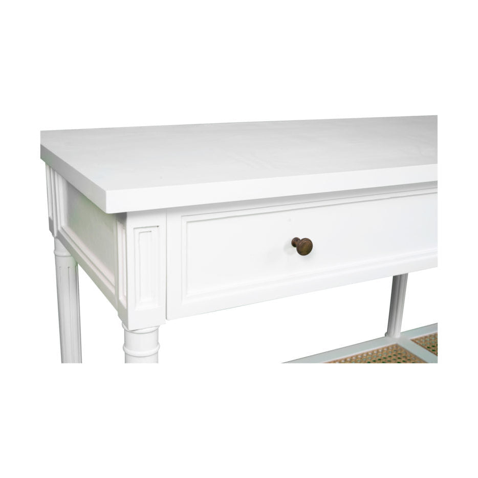 Hampton Wide Console Table – White – 1.85m