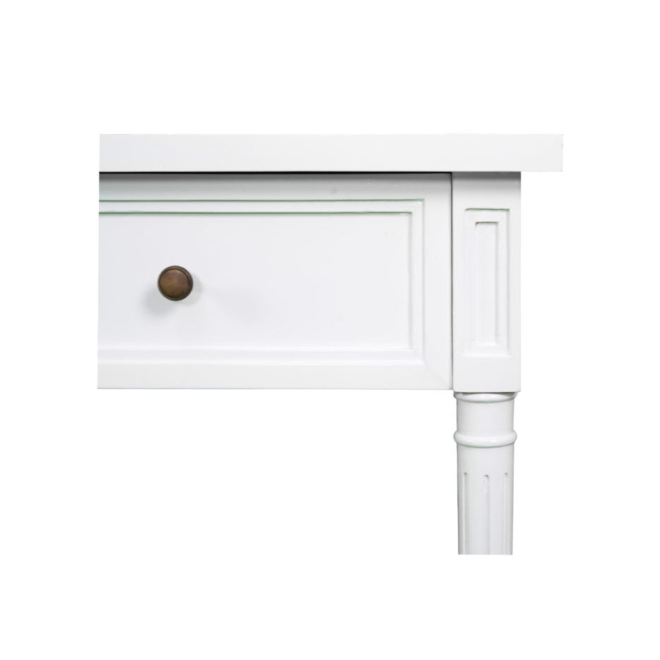 Hampton Wide Console Table – White – 1.85m