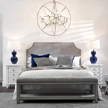 Hamptons style white Bedside Table - Small and White