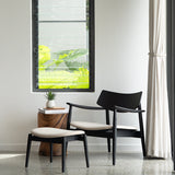 Harlow American Oak Foot Stool – Black