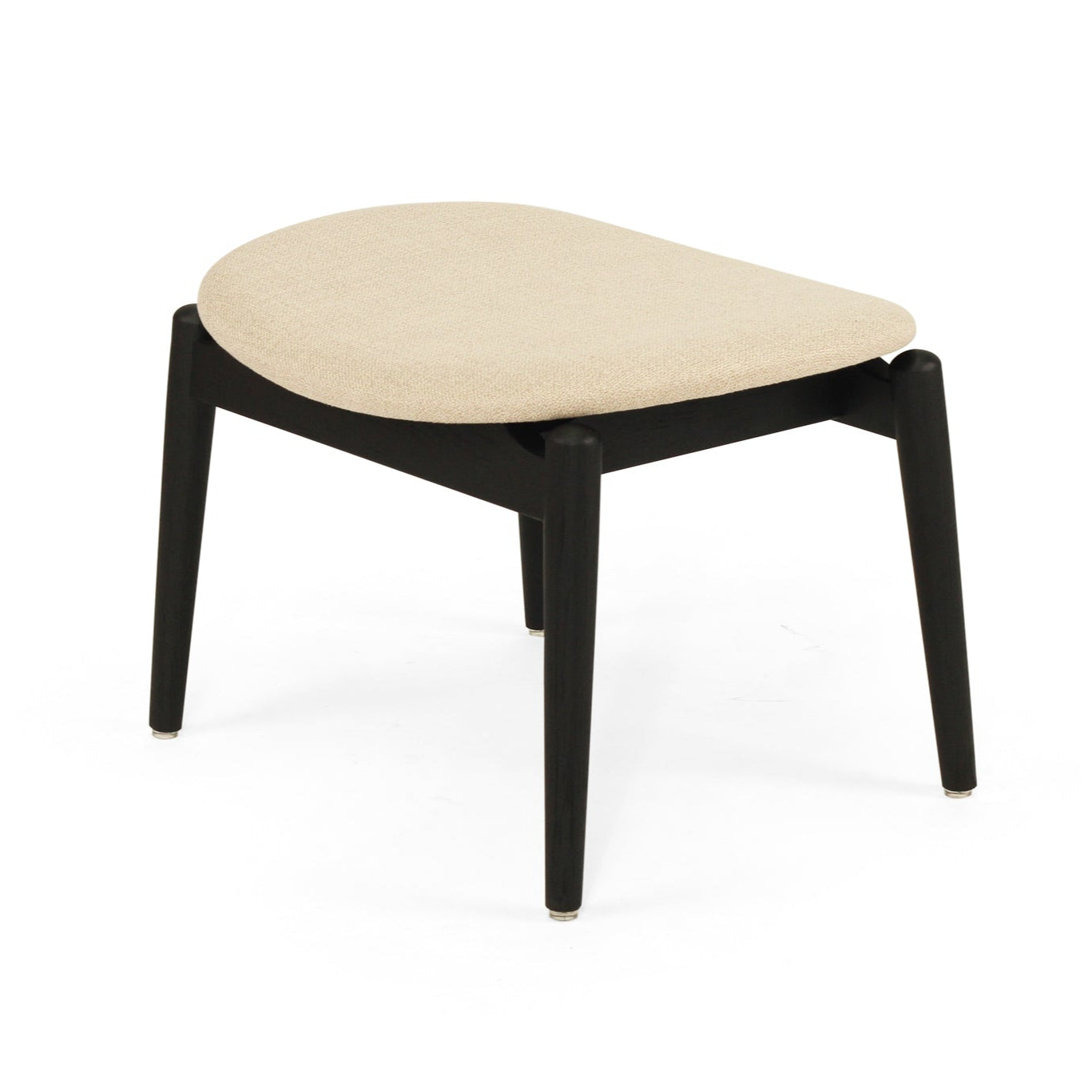Harlow American Oak Foot Stool – Black