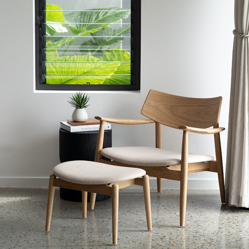 Harlow American Oak Foot Stool – Natural