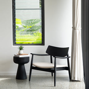 Harlow American Oak Occasional Chair – Black