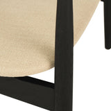 Harlow American Oak Occasional Chair – Black