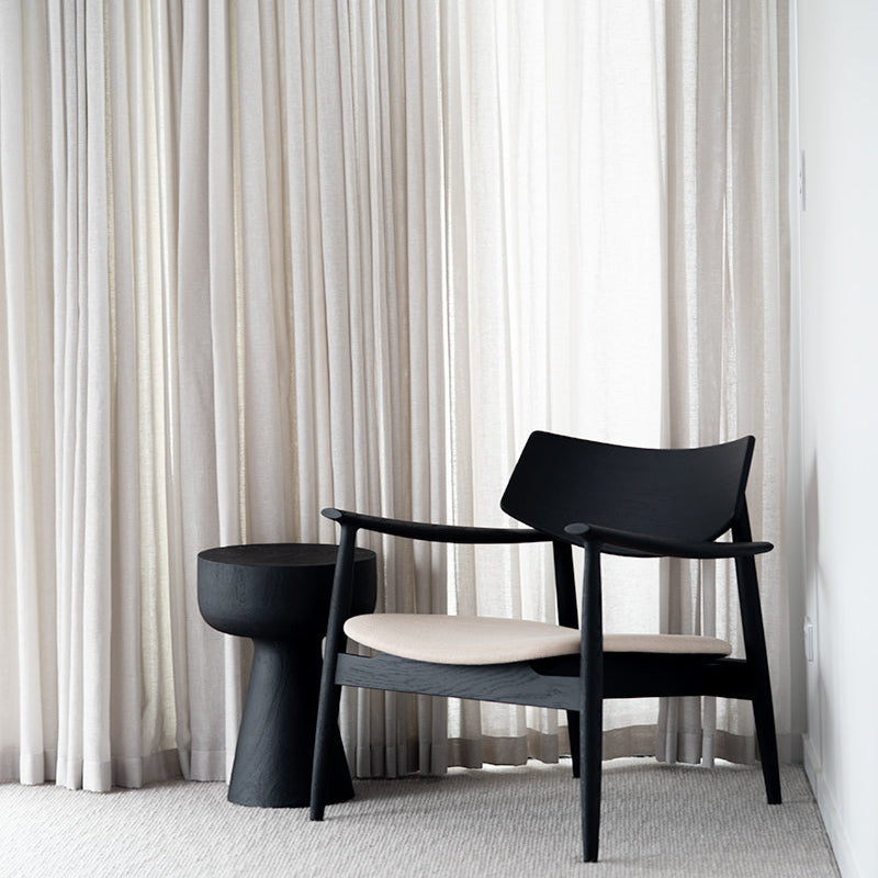 Harlow American Oak Occasional Chair – Black