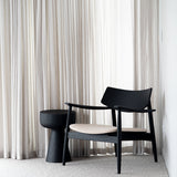Harlow American Oak Occasional Chair – Black