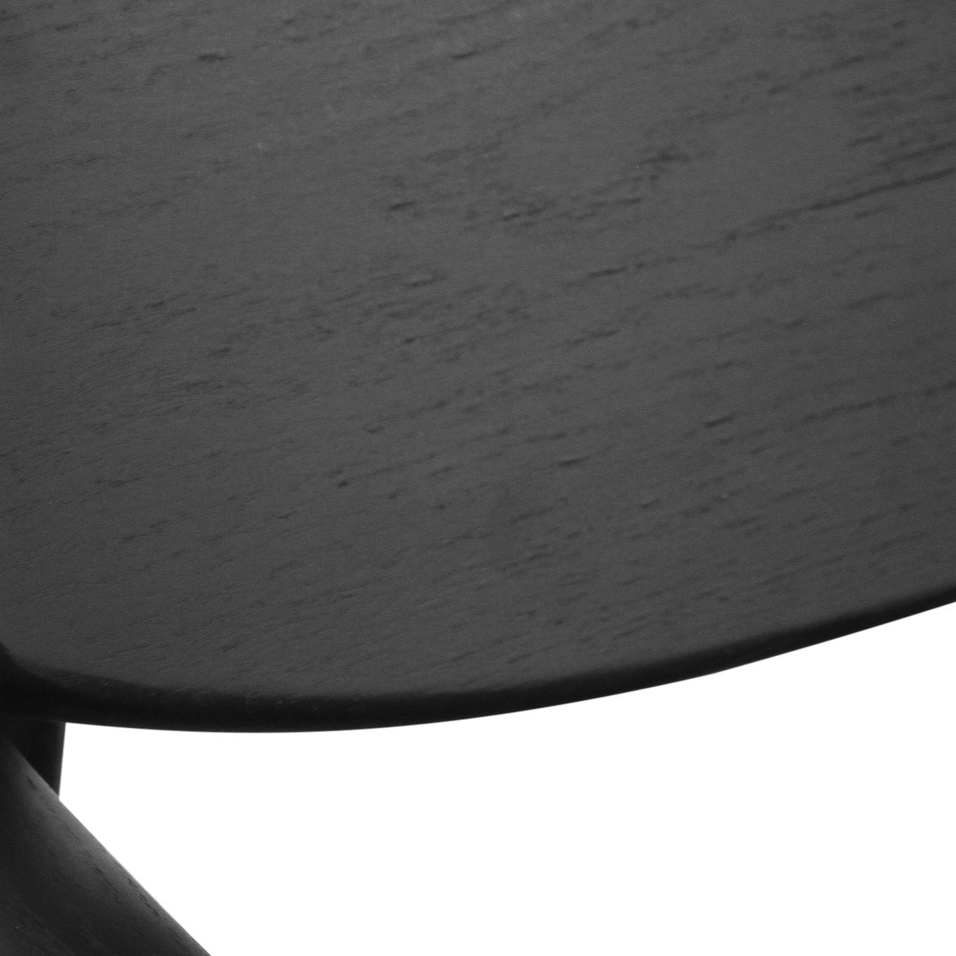 Harlow American Oak Occasional Chair – Black with Leather Seat