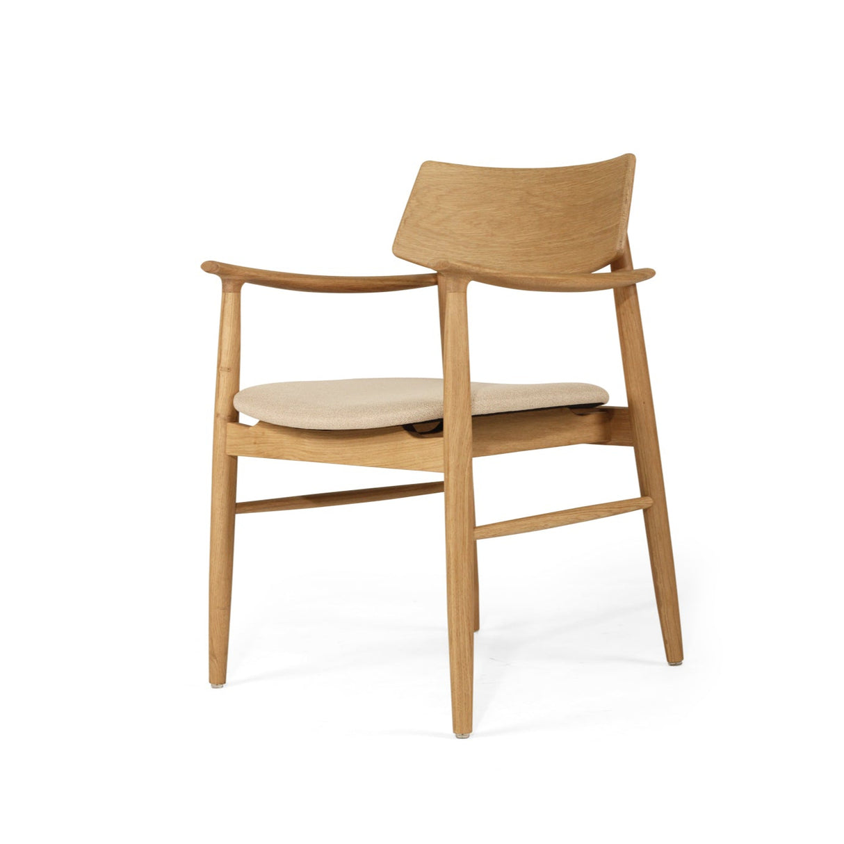 Harlow American Oak frame Dining Armchair – Natural