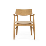 Harlow American Oak frame Dining Armchair – Natural