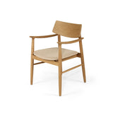 Harlow American Oak frame Dining Armchair – Natural