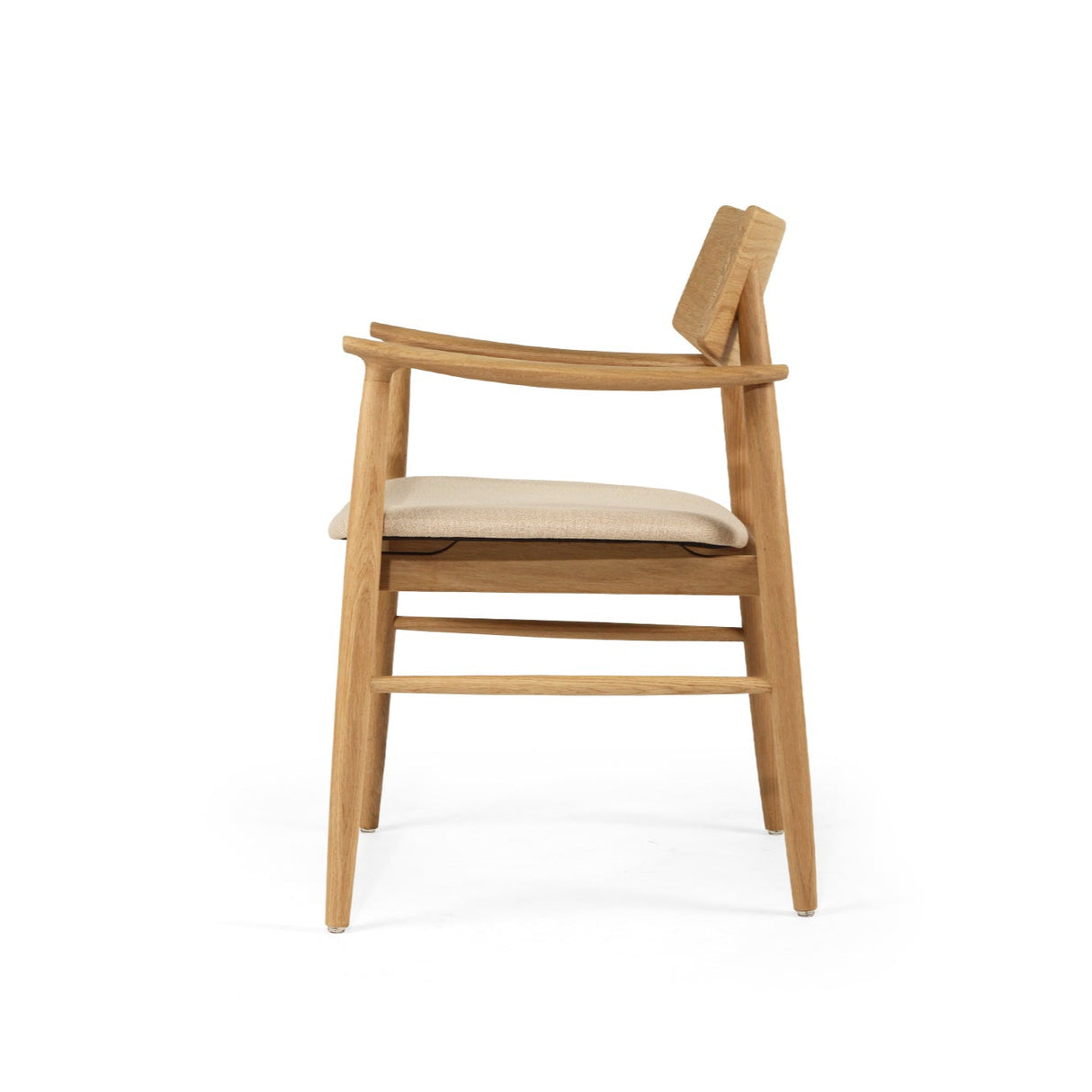 Harlow American Oak frame Dining Armchair – Natural